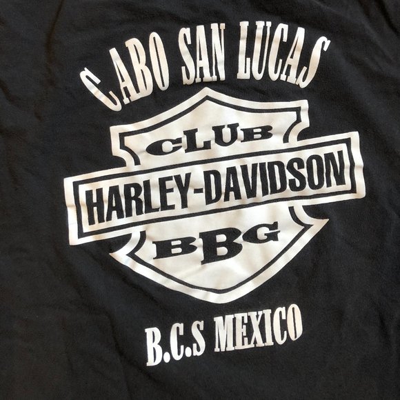 VINTAGE HARLEY DAVIDSON T-SHIRT BLACK XXL - Picture 4 of 4